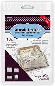 Scrapbook Adhesives, Keepsakes Envelopes