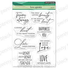 Penny Black, Clear Stamp - Love Quotes