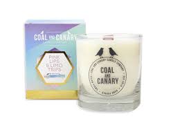 Coal & Canary Candle - Pink Lips & Limo Trips