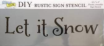TCW Stencil - Let it Snow