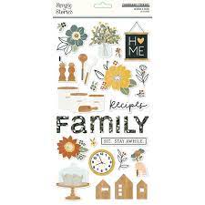 Simple Stories, Hearth & Home - Chipboard Stickers