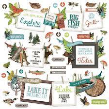 Simple Stories, Simple Vintage Lakeside - Banner Stickers