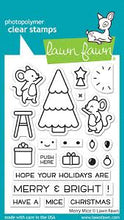 Load image into Gallery viewer, Lawn Fawn Merry Mice Stamp &amp; Die Set q
