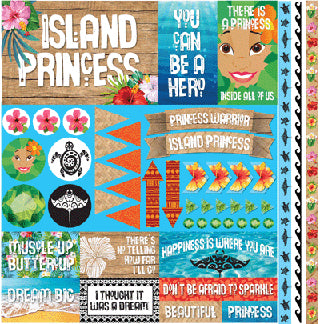 Reminisce - Island Princess Sticker Sheet